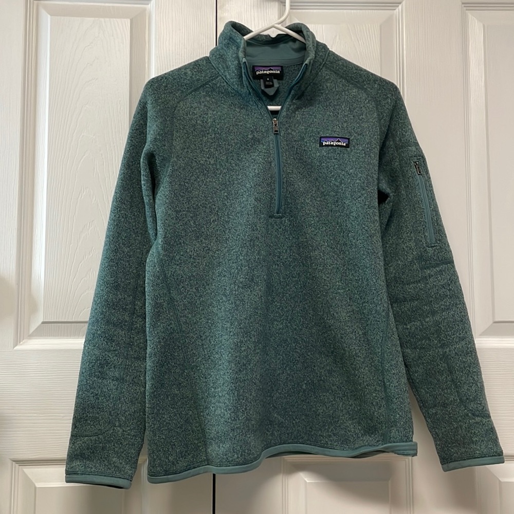 Patagonia Better Sweater Quarter-Zip Fleece Pullover - Women's M teal